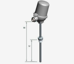 Kierteellinen lämpötila-anturi